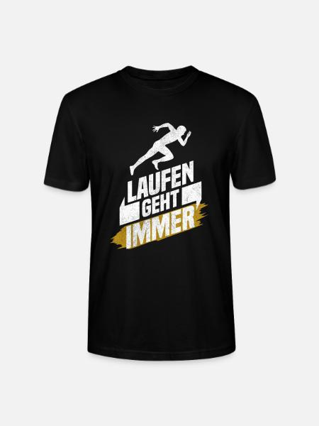 Marathonläufer Marathonlauf Marathon Läufer - Stanley/Stella Unisex Bio-T-Shirt CRAFTER - Schwarz