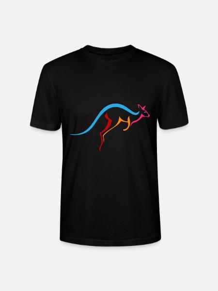 Kangaroo sport - Stanley/Stella CRAFTER Unisex Organic T-Shirt - black