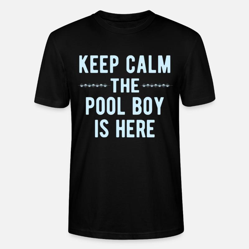 Pool Boy: Keep Calm - Stanley/Stella Unisex Bio-T-Shirt CRAFTER - Schwarz