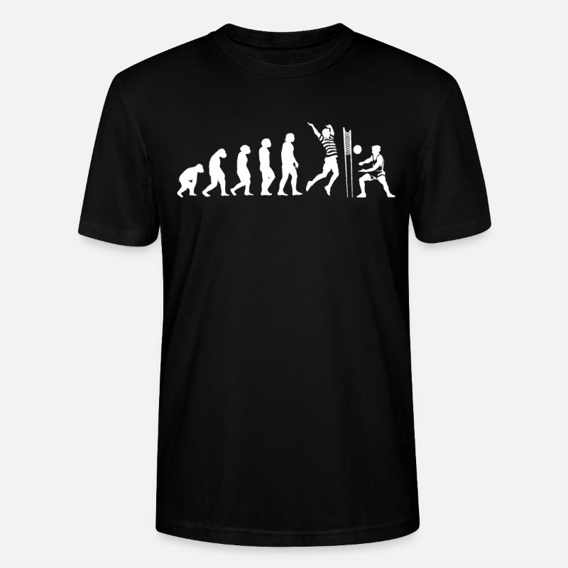 Evolution volley-ball volley-ball beach-volley - T-shirt bio CRAFTER Stanley Stella Unisexe - noir