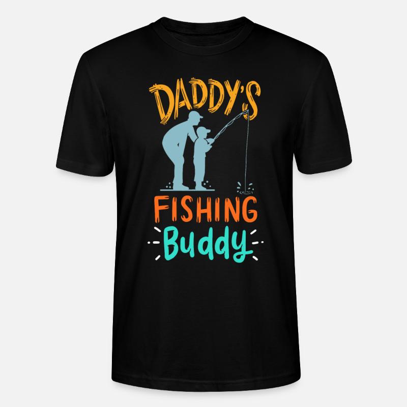 Fils de père de pêche - T-shirt bio CRAFTER Stanley Stella Unisexe - noir