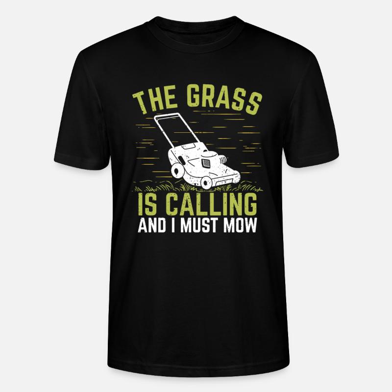 Hobbygärtner Rasenmäher Gärtner Garten Geschenk - Stanley/Stella Unisex Bio-T-Shirt CRAFTER - Schwarz