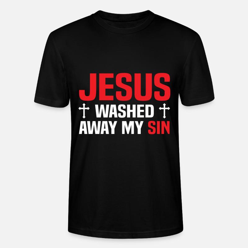 Jesus Christus - Stanley/Stella Unisex Bio-T-Shirt CRAFTER - Schwarz