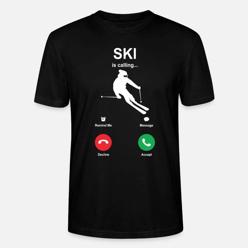 Ski - Stanley/Stella Unisex Bio-T-Shirt CRAFTER - Schwarz