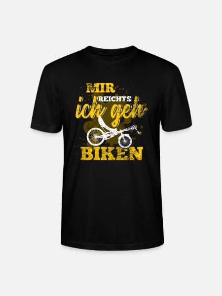 Retro Liegerad Fahrrad - Stanley/Stella Unisex Bio-T-Shirt CRAFTER - Schwarz