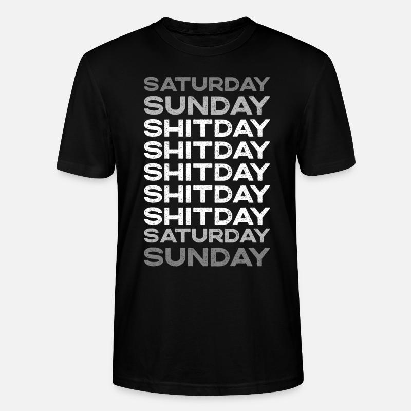 Weekend I Weekend Shitday - T-shirt bio CRAFTER Stanley Stella Unisexe - noir