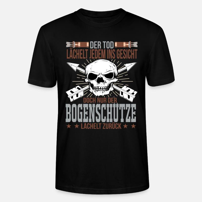 Bogenschiessen - Stanley/Stella Unisex Bio-T-Shirt CRAFTER - Schwarz