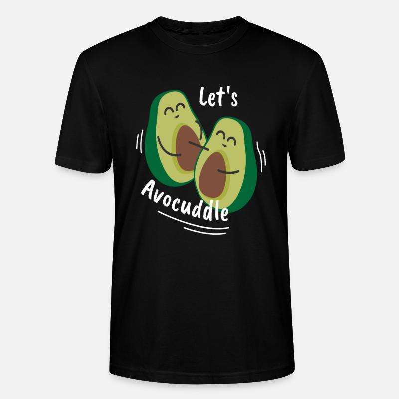 Lets Avocuddle Avocado Kuscheln Süß - Stanley/Stella Unisex Bio-T-Shirt CRAFTER - Schwarz