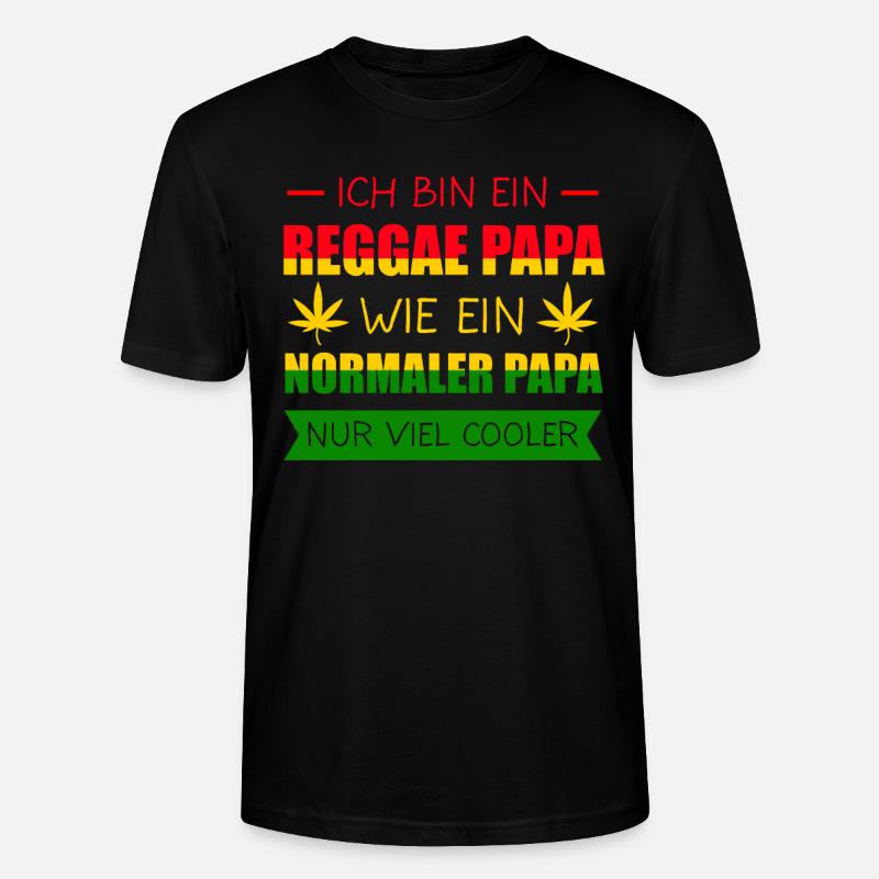 Reggae Rasta Rastafari Jamaika Geschenk - Stanley/Stella Unisex Bio-T-Shirt CRAFTER - Schwarz