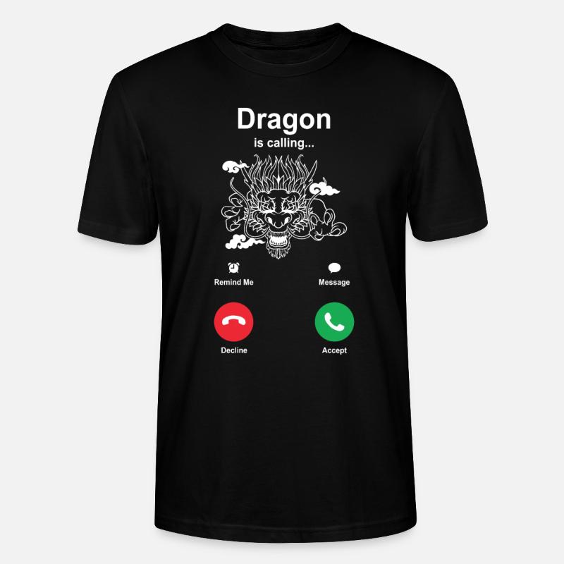 Drache - Stanley/Stella Unisex Bio-T-Shirt CRAFTER - Schwarz