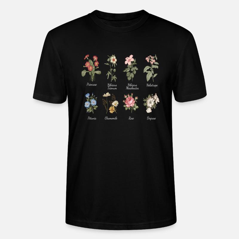 Blumenarten Blumen Gärtner Garten - Stanley/Stella Unisex Bio-T-Shirt CRAFTER - Schwarz