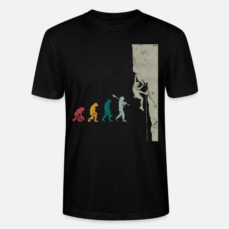 L'évolution du bloc d'escalade - T-shirt bio CRAFTER Stanley Stella Unisexe - noir