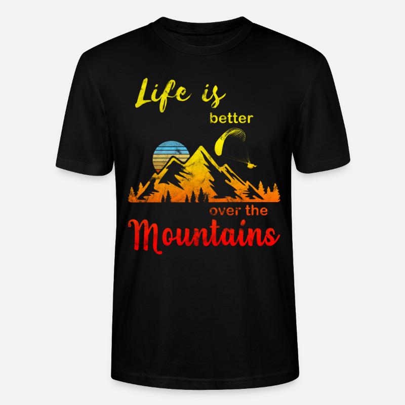 Paragliding Gleitschirm - Stanley/Stella Unisex Bio-T-Shirt CRAFTER - Schwarz