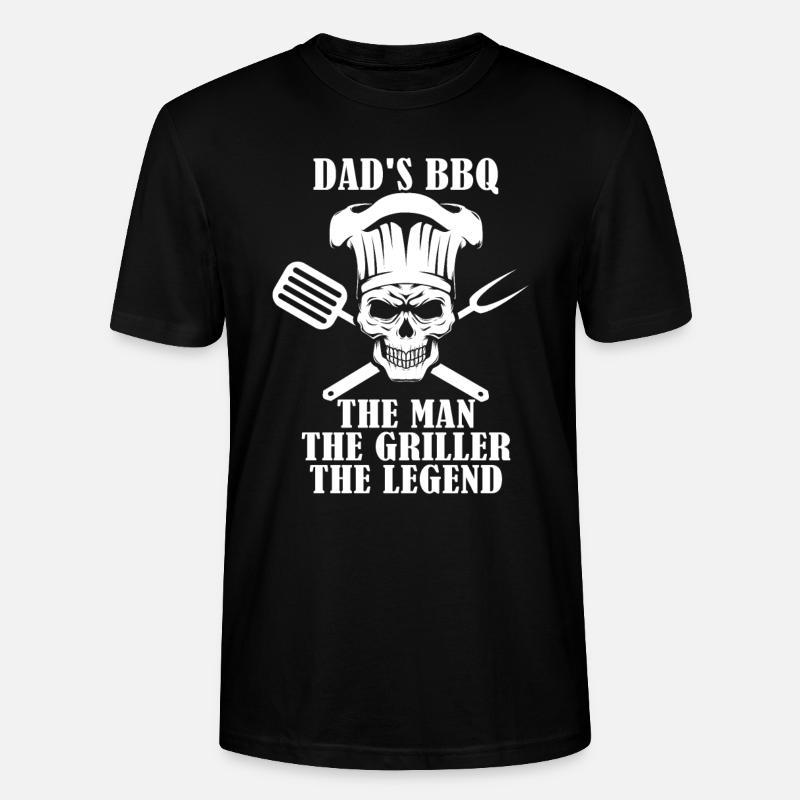 Dad's BBQ - Stanley/Stella Unisex Bio-T-Shirt CRAFTER - Schwarz