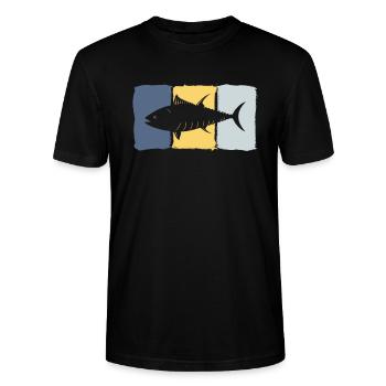 Pêche au thon en haute mer - T-shirt bio CRAFTER Stanley Stella Unisexe - noir - Devant - Alina (178cm) & Michal (187cm)