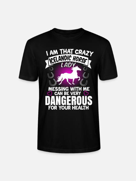 Islandske heste stege Isi-gave - Stanley Stella CRAFTER unisex økologisk-T-shirt - sort