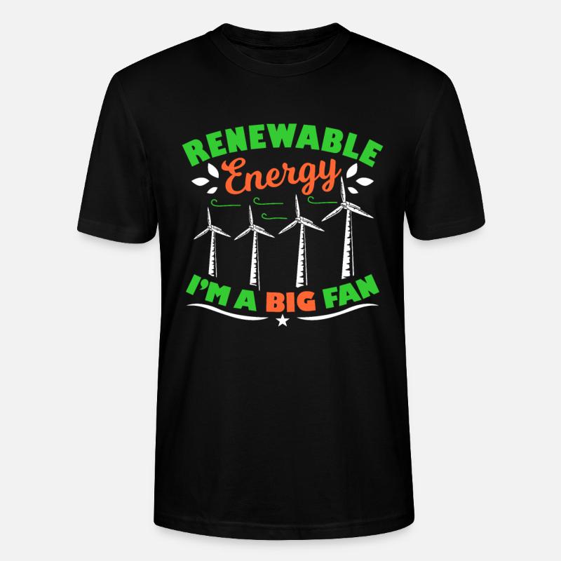 Windmühle - Stanley/Stella Unisex Bio-T-Shirt CRAFTER - Schwarz