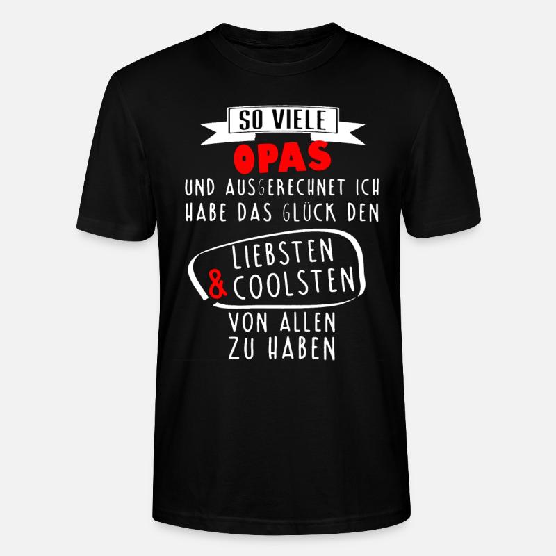 Papy Papy Meilleur Papy Papy Papy - T-shirt bio CRAFTER Stanley Stella Unisexe - noir