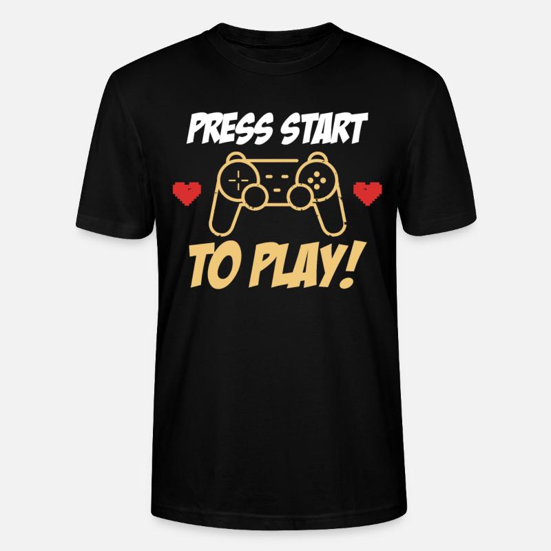 Controller Spielkonsole Start - Stanley/Stella Unisex Bio-T-Shirt CRAFTER - Schwarz