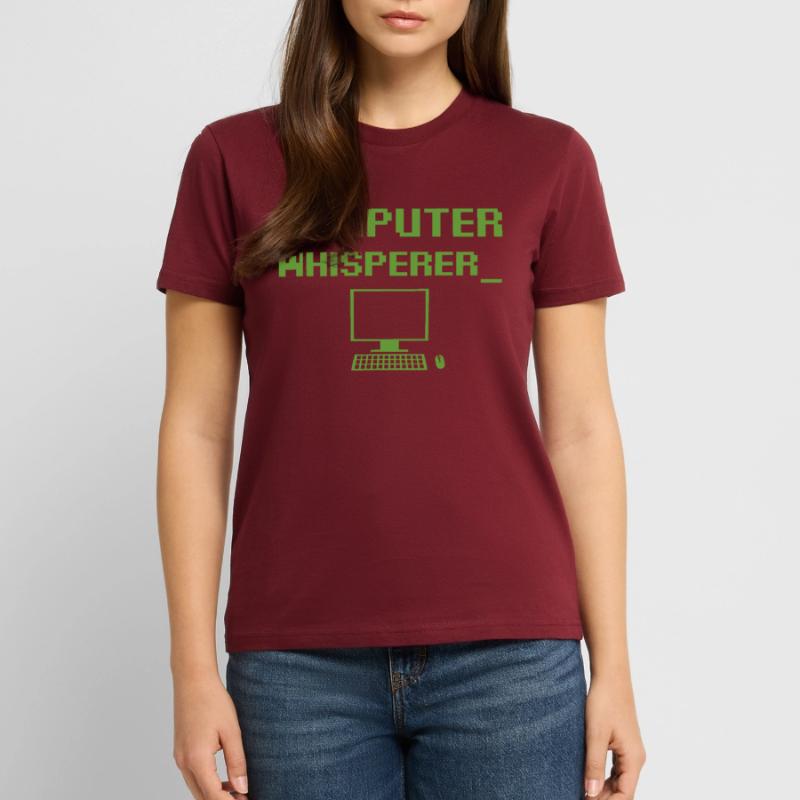 Computer Whisperer Tech Supporting Nerds Geeks Fun Stanley/Stella CRAFTER Unisex Organic T-Shirt