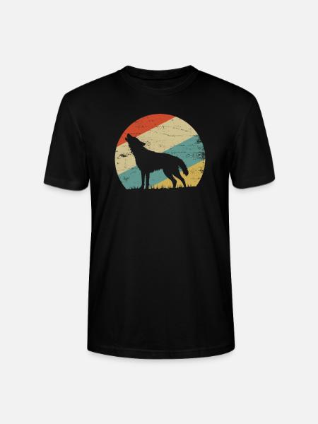 Loup - T-shirt bio CRAFTER Stanley Stella Unisexe - noir