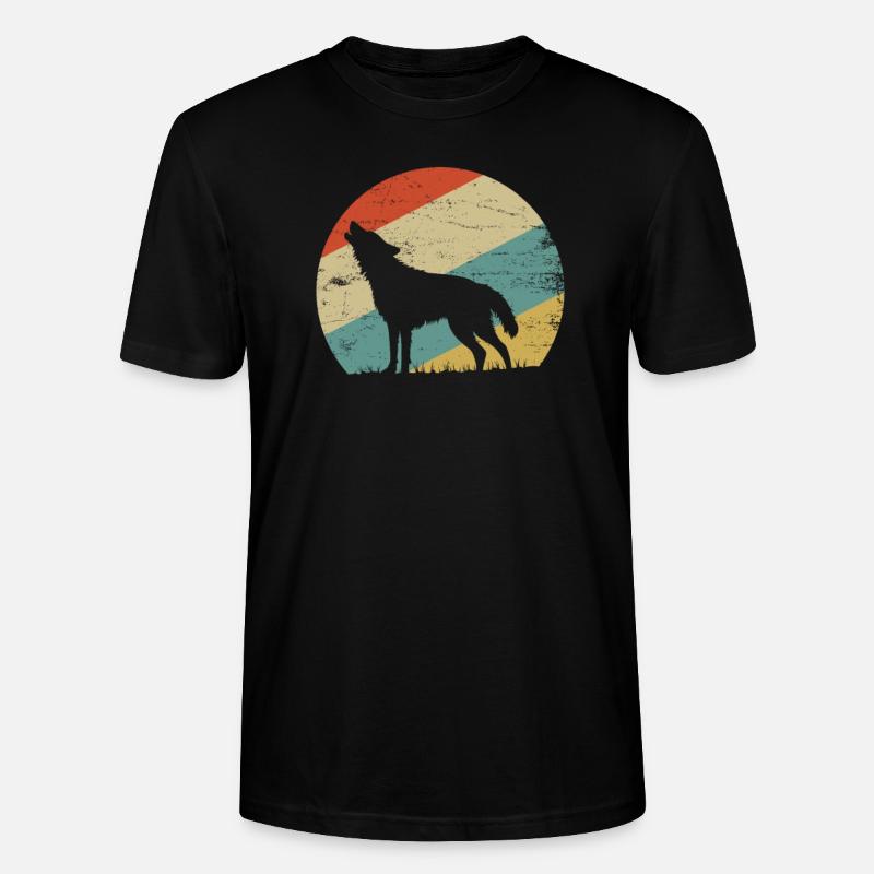 Wolf - Stanley/Stella Unisex Bio-T-Shirt CRAFTER - Schwarz