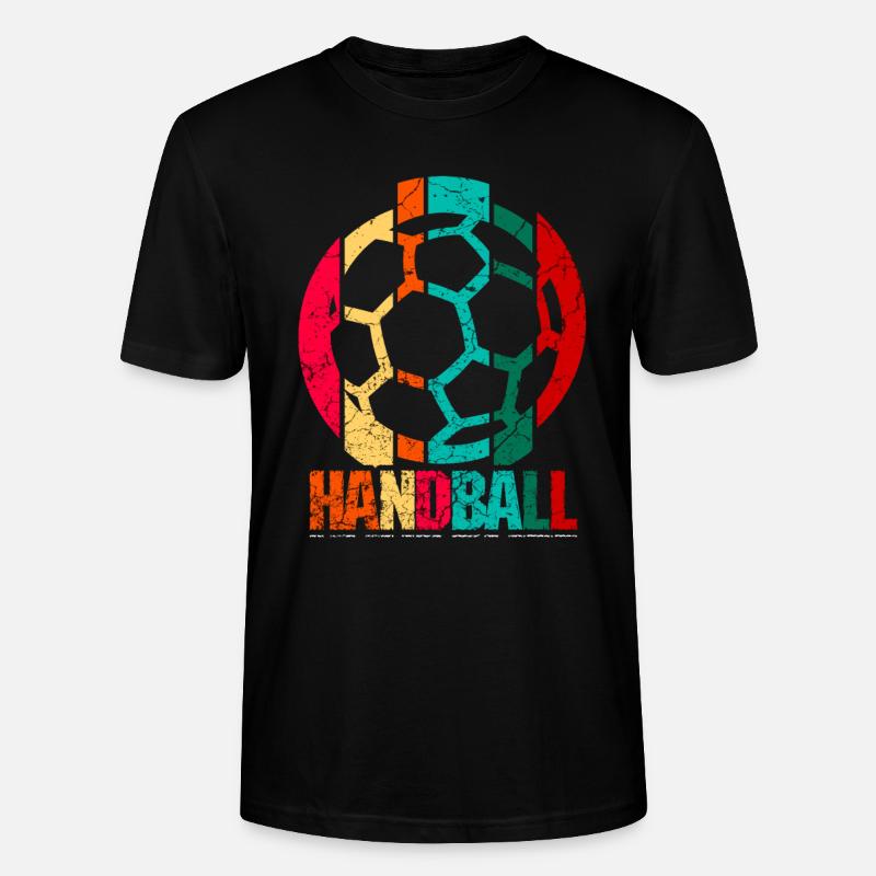 Handball - Stanley/Stella Unisex Bio-T-Shirt CRAFTER - Schwarz