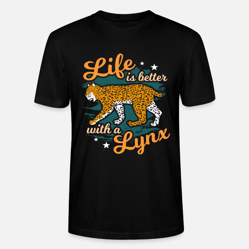 Luchs - Stanley/Stella Unisex Bio-T-Shirt CRAFTER - Schwarz