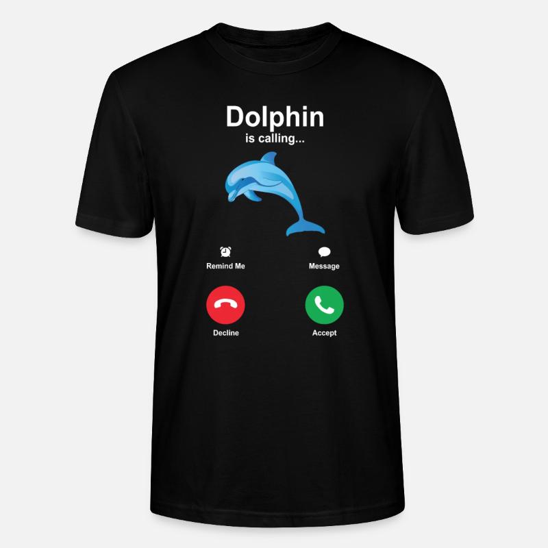 Delfin - Stanley/Stella Unisex Bio-T-Shirt CRAFTER - Schwarz