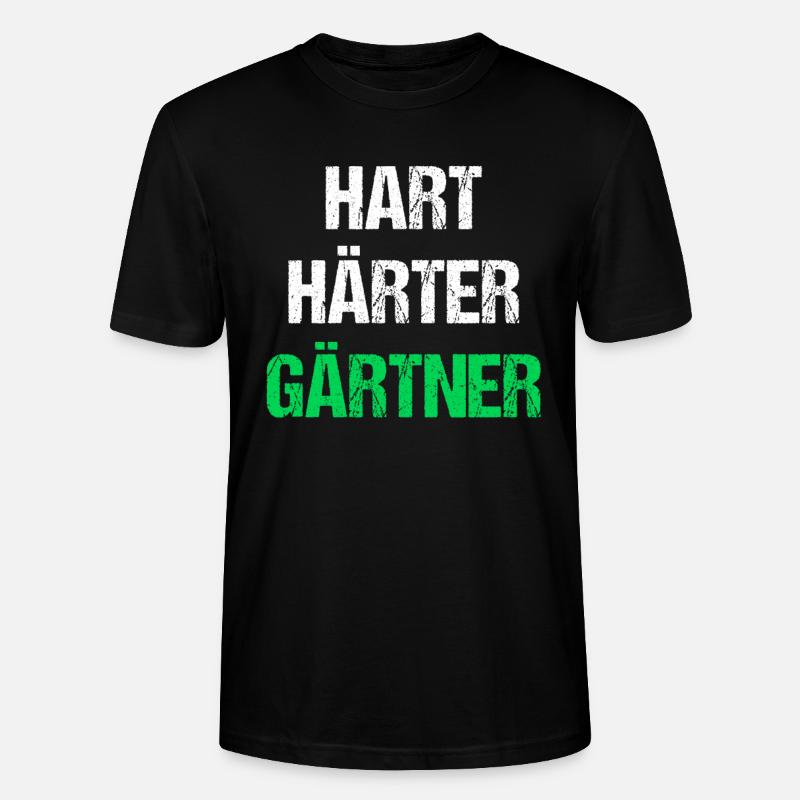 Hart Härter Gärtner - Stanley/Stella Unisex Bio-T-Shirt CRAFTER - Schwarz