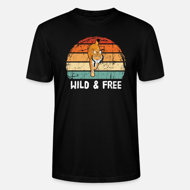 Luchs - Stanley/Stella Unisex Bio-T-Shirt CRAFTER - Schwarz