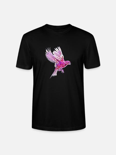 oiseau - T-shirt bio CRAFTER Stanley Stella Unisexe - noir