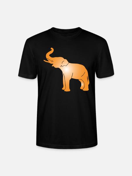 elephant silhouette elephant - Stanley/Stella CRAFTER Unisex Organic T-Shirt - black