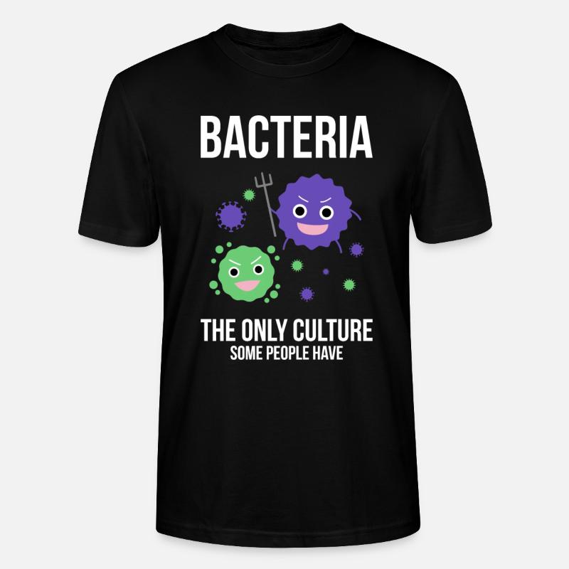 Bakterien - Stanley/Stella Unisex Bio-T-Shirt CRAFTER - Schwarz