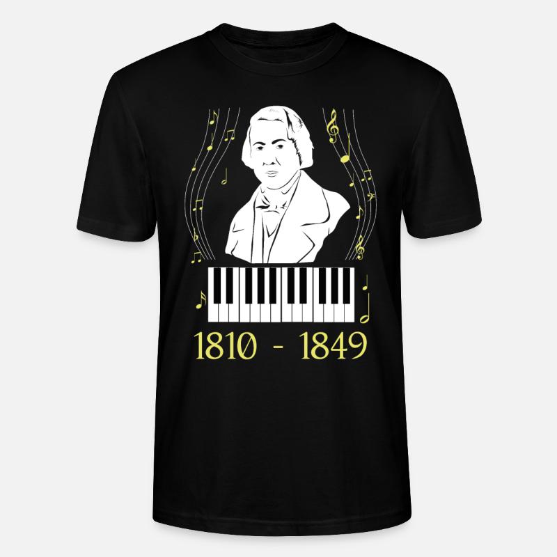 Frederic Chopin - Stanley/Stella Unisex Bio-T-Shirt CRAFTER - Schwarz
