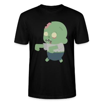 Zombie - Stanley/Stella Unisex Bio-T-Shirt CRAFTER - Schwarz - Vorne - Alina (178cm) & Michal (187cm)