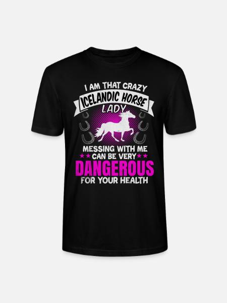 Cheval islandais - T-shirt bio CRAFTER Stanley Stella Unisexe - noir