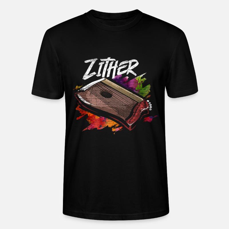Zither - Stanley/Stella Unisex Bio-T-Shirt CRAFTER - Schwarz