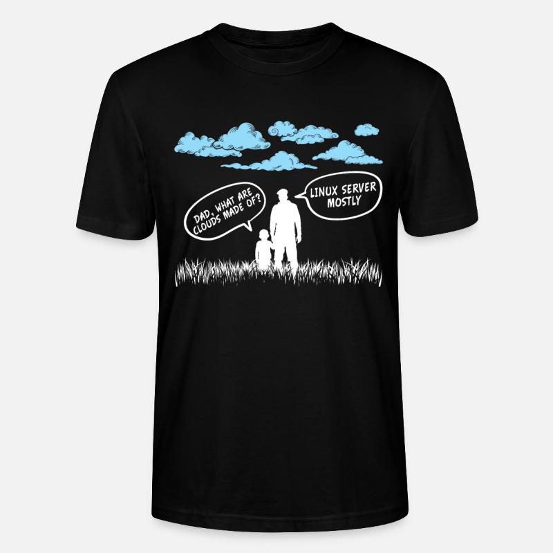Cloud Linux Server Coder - Stanley/Stella CRAFTER Unisex Organic T-Shirt - black