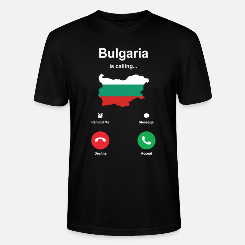 Bulgarien - Stanley/Stella Unisex Bio-T-Shirt CRAFTER - Schwarz
