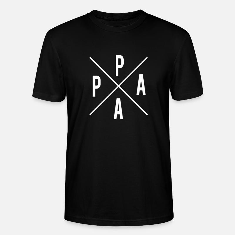Papa gestation naissance - T-shirt bio CRAFTER Stanley Stella Unisexe - noir