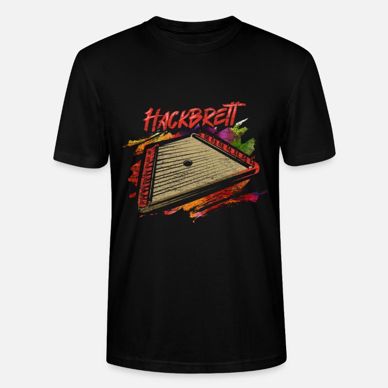 Hackbrett Kastenzither Musik - Stanley/Stella Unisex Bio-T-Shirt CRAFTER - Schwarz