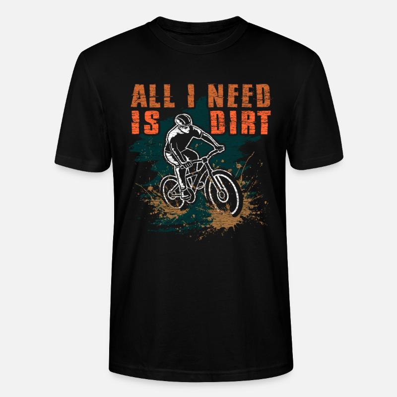 Mountainbiker - Stanley/Stella Unisex Bio-T-Shirt CRAFTER - Schwarz