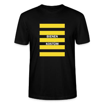 Biene Kostüm Fasching Karneval Bienenkostüm Gruppe - Stanley/Stella Unisex Bio-T-Shirt CRAFTER - Schwarz - Vorne - Alina (178cm) & Michal (187cm)