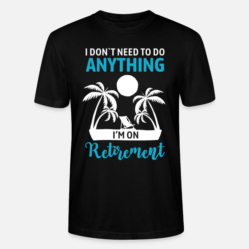 Ruhestand Geschenkidee Rente - Stanley/Stella Unisex Bio-T-Shirt CRAFTER - Schwarz