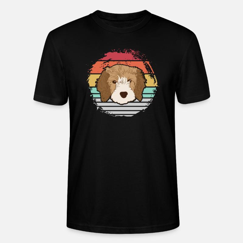 Cavapoo Hund - Stanley/Stella Unisex Bio-T-Shirt CRAFTER - Schwarz