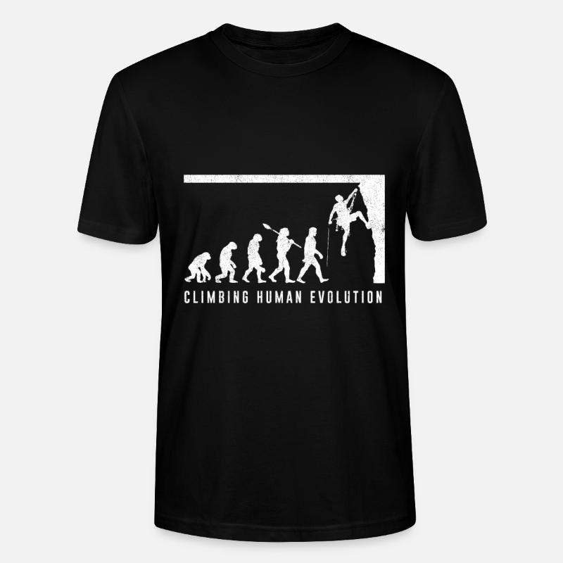 Klettern Evolution - Stanley/Stella Unisex Bio-T-Shirt CRAFTER - Schwarz