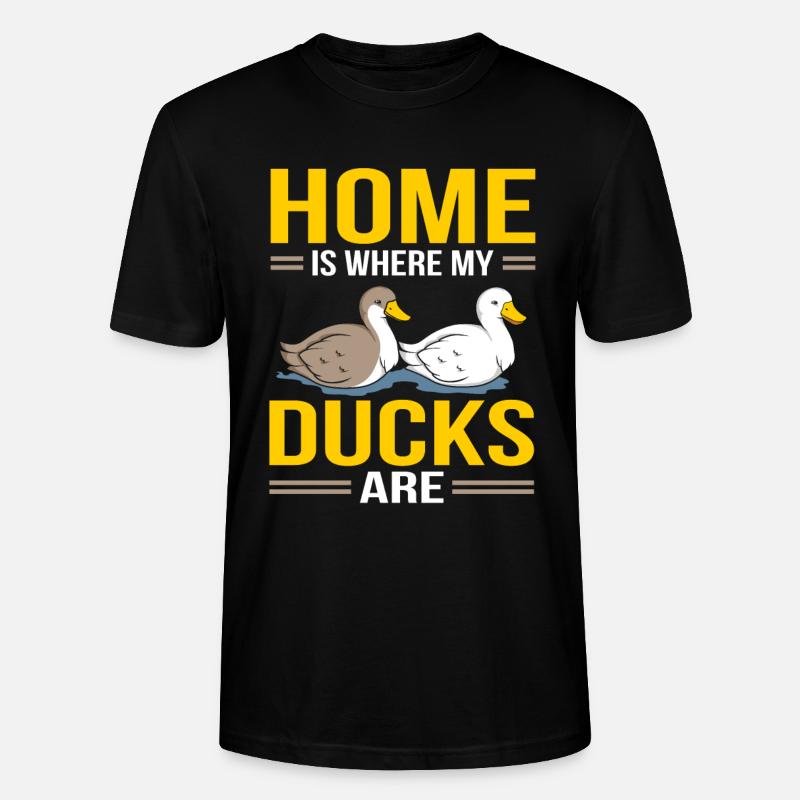 Ducks - Stanley/Stella Unisex Bio-T-Shirt CRAFTER - Schwarz