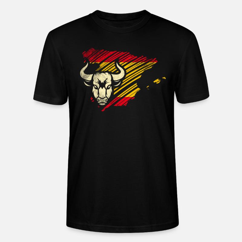 Spanien - Stanley/Stella Unisex Bio-T-Shirt CRAFTER - Schwarz