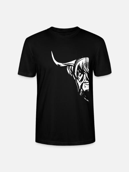 Stora nötkreatur för nötkreatur från Highland - Ekologisk T-shirt CRAFTER unisex från Stanley/Stella - svart